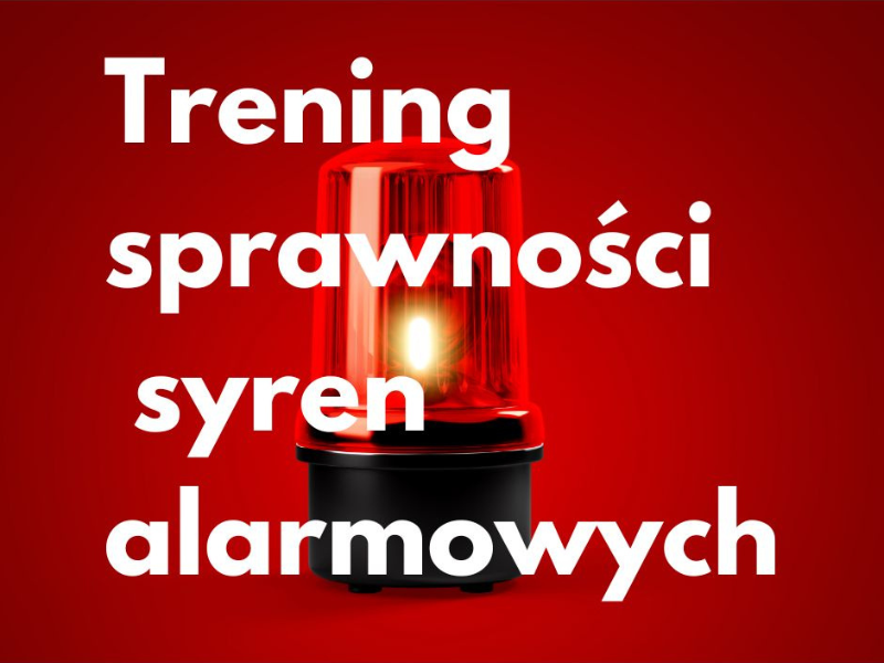 trening sprawności syren alarmowych